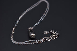 Parisi Halskette verstellbar - 925er Sterlingsilber - Tropfenförmigem Anhänger - Inkl. Weiße Schmuckschachtel